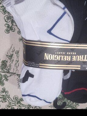 True Religion Half Cushion Quarter Socks Men's 12 Pack Size 10-13